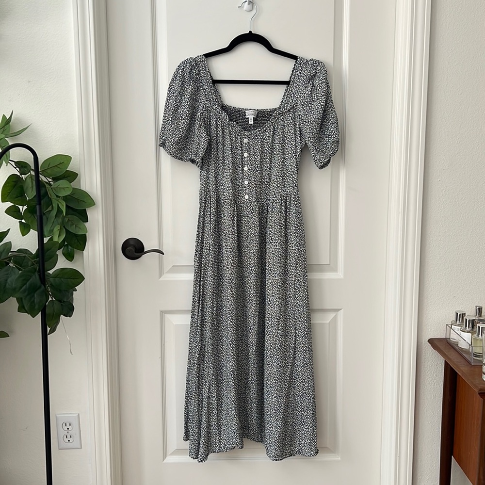 & other stories floral midi dress